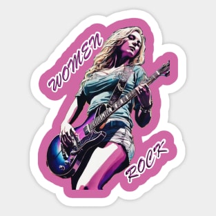 Women Rock Sticker